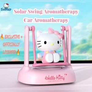 EXCLUSIVE - Hello Kitty Solar Swing Refillable Car Aromatherapy